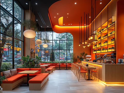 餐饮咖啡网红休息区