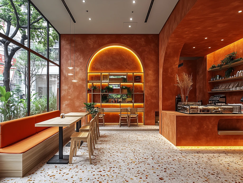 越南园林式咖啡厅