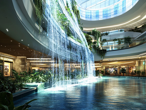 室内中庭水景
