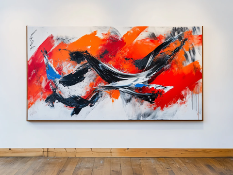 巨幅水墨抽象画