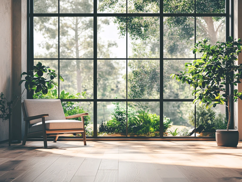 大气客厅落地门窗场景