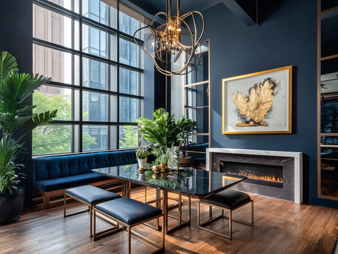 简约风蓝色大气