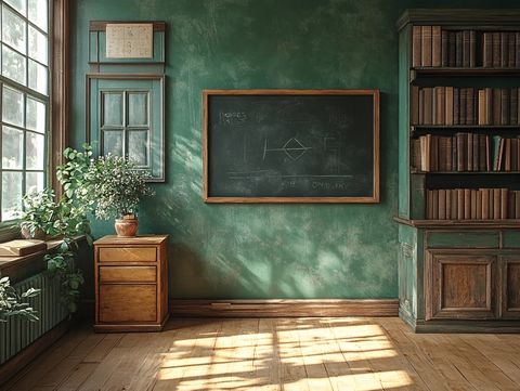 复古教室场景