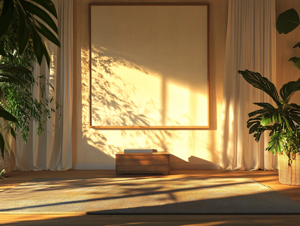 阳光照进室内背景