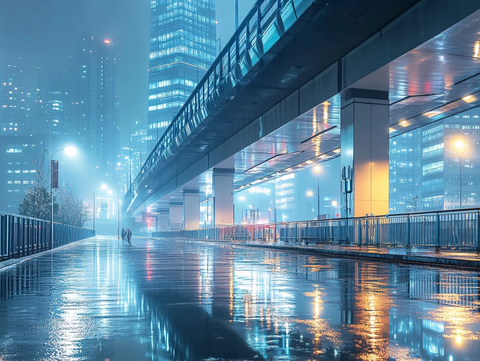 雨夜天桥