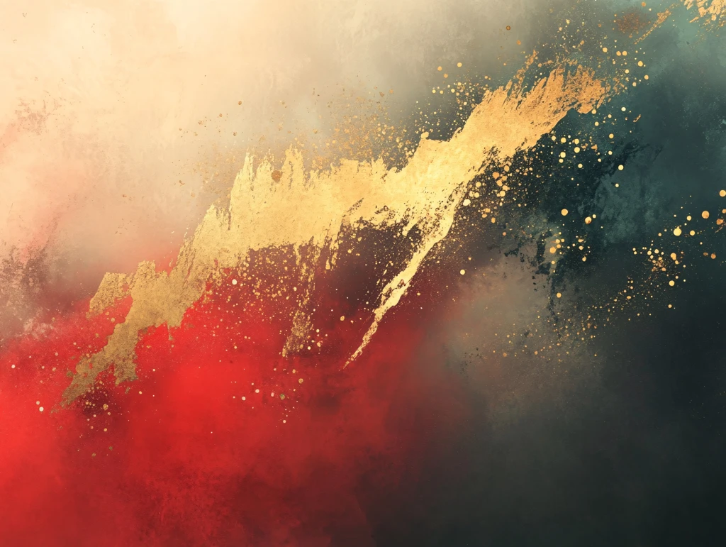 炫丽多彩色粉末海报