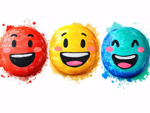 丰富多彩的笑脸