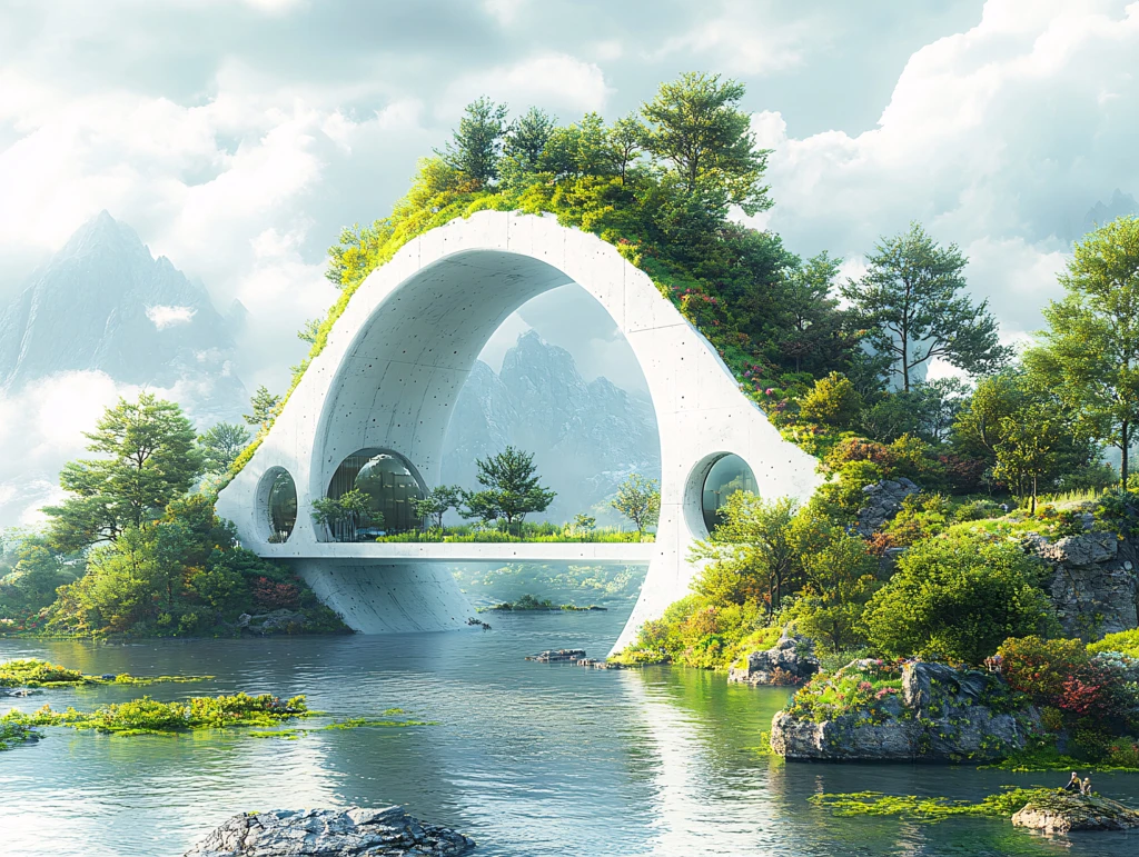 魅力挪威市悬浮岛设计