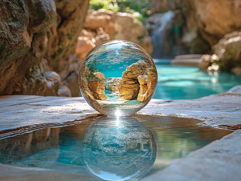 水晶球倒影