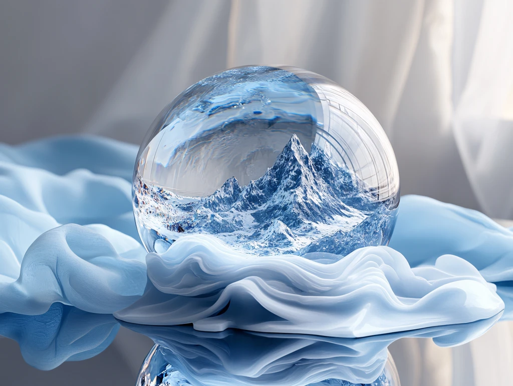 冰川水晶球