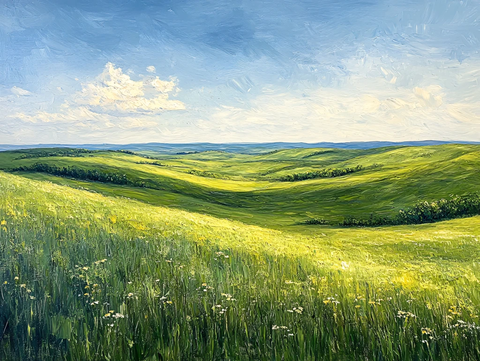 油画大草原