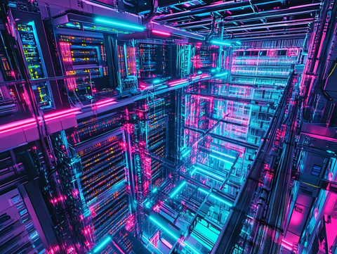 科技镭射风背景