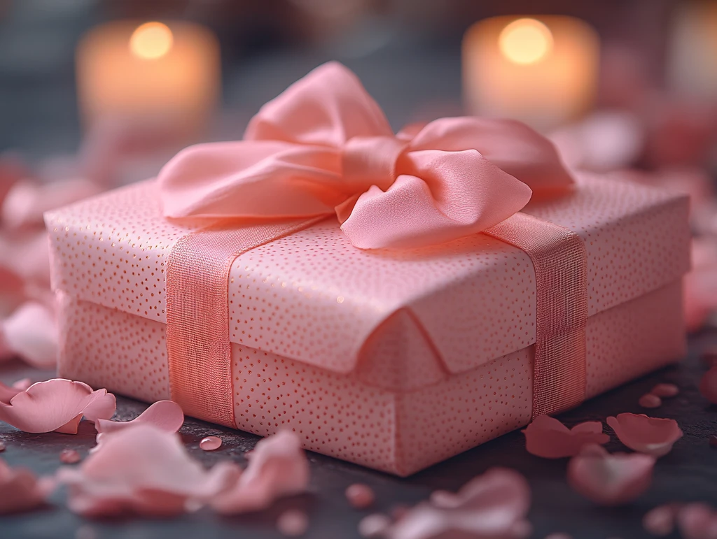 粉色浪漫生日礼物