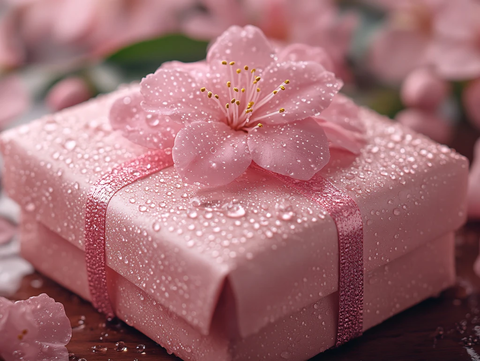 粉色浪漫生日礼物