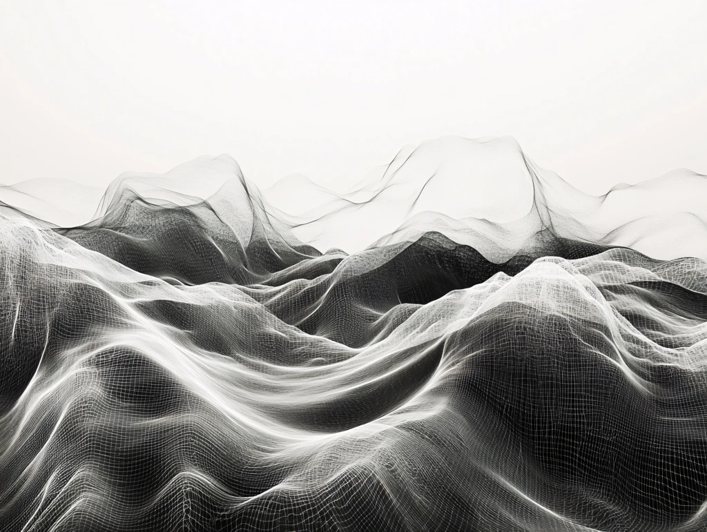 金色山脉立体山脉