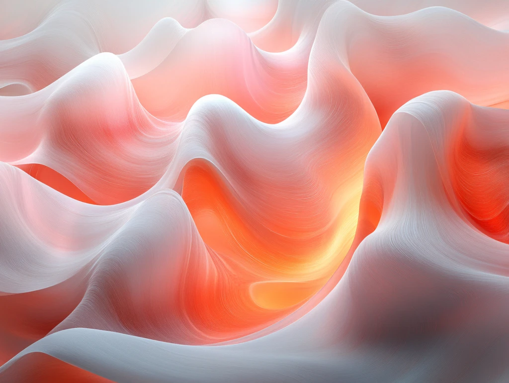 红色喜庆炫丽流体画