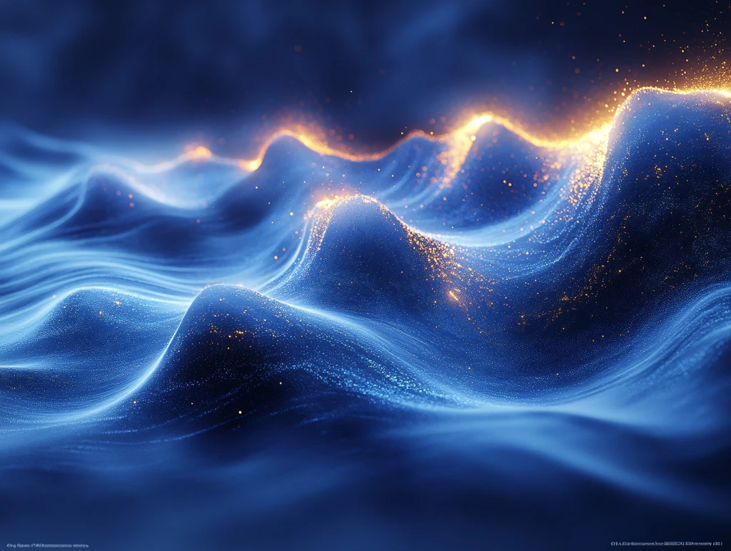 科幻感蓝色流动感背景