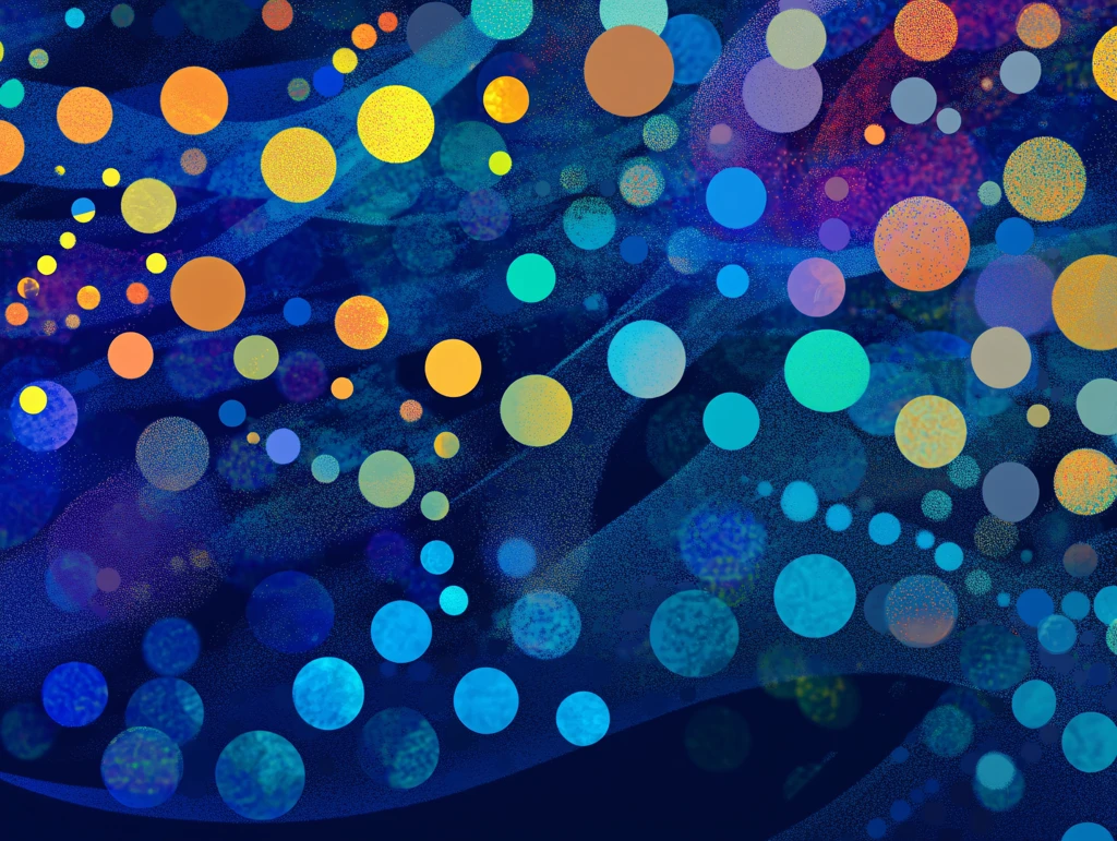 蓝色圆点虚化背景