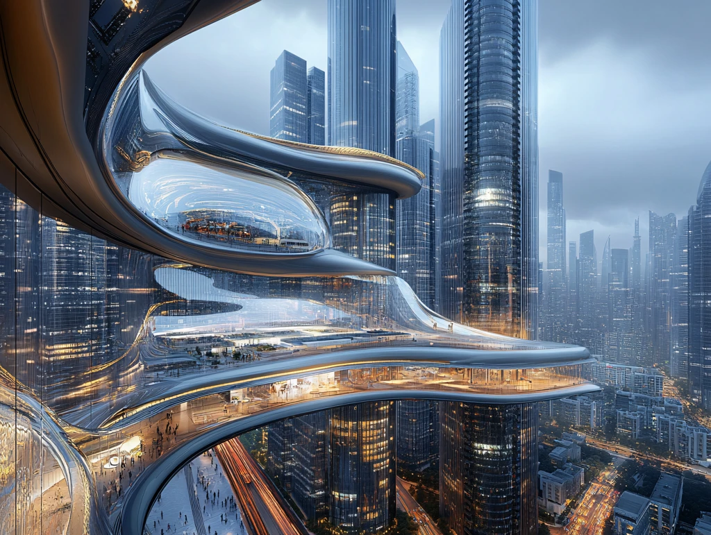 玻璃幕墙城市景观