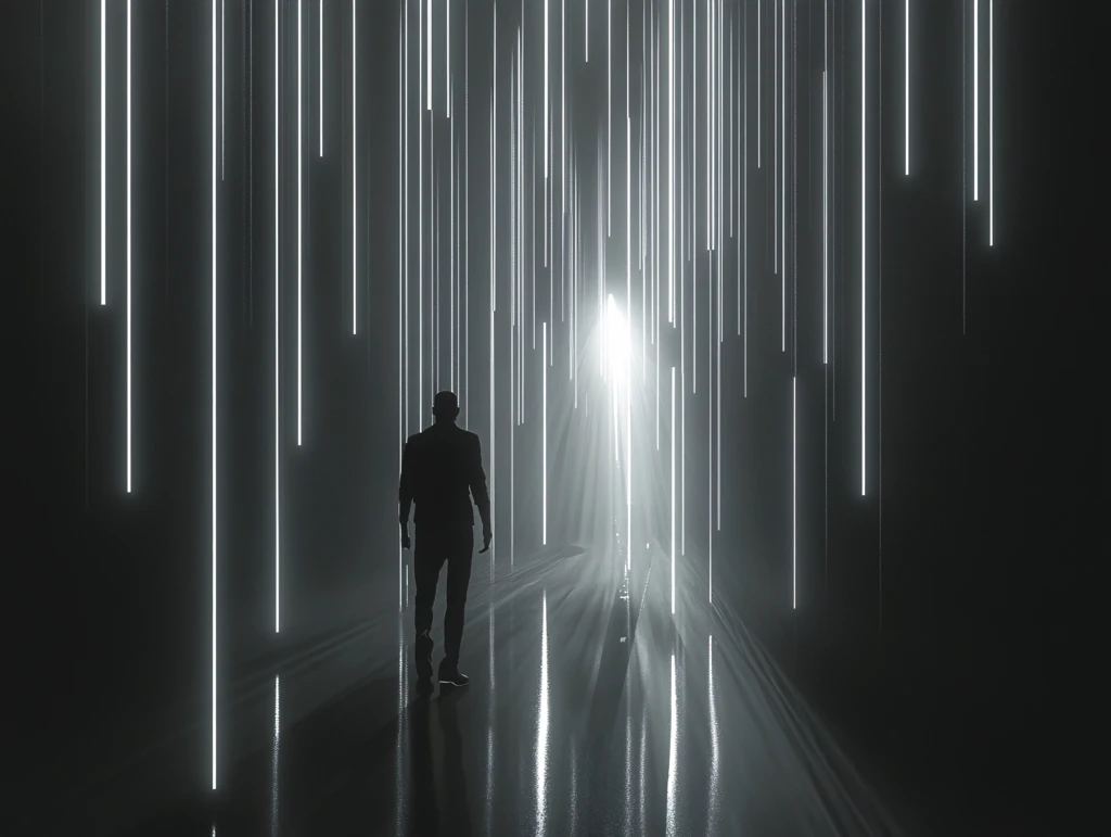 流光溢彩的霓虹灯走廊