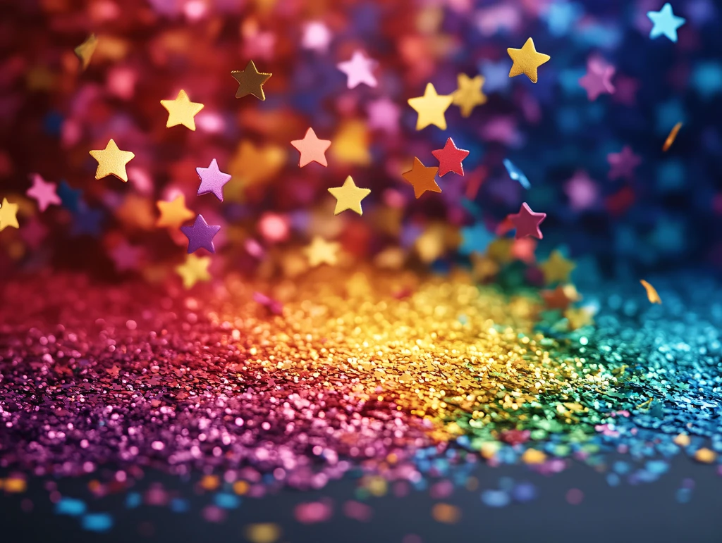 彩色星星背景图