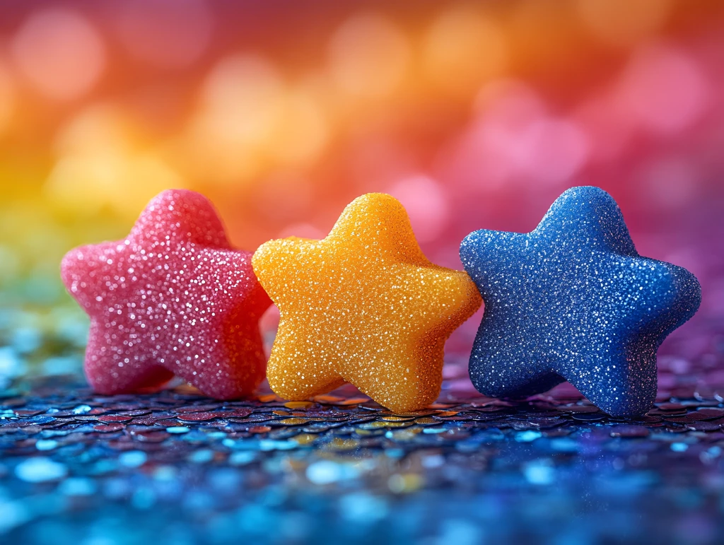 彩色星星背景图