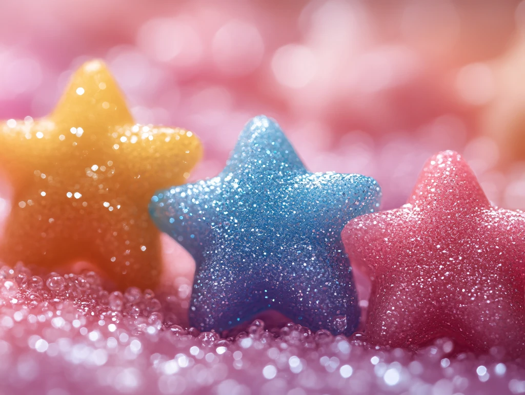 彩色星星背景图