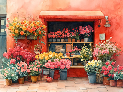 花店壁画