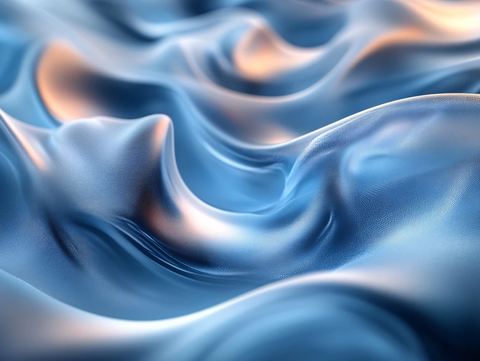 蓝色动感丝绸背景