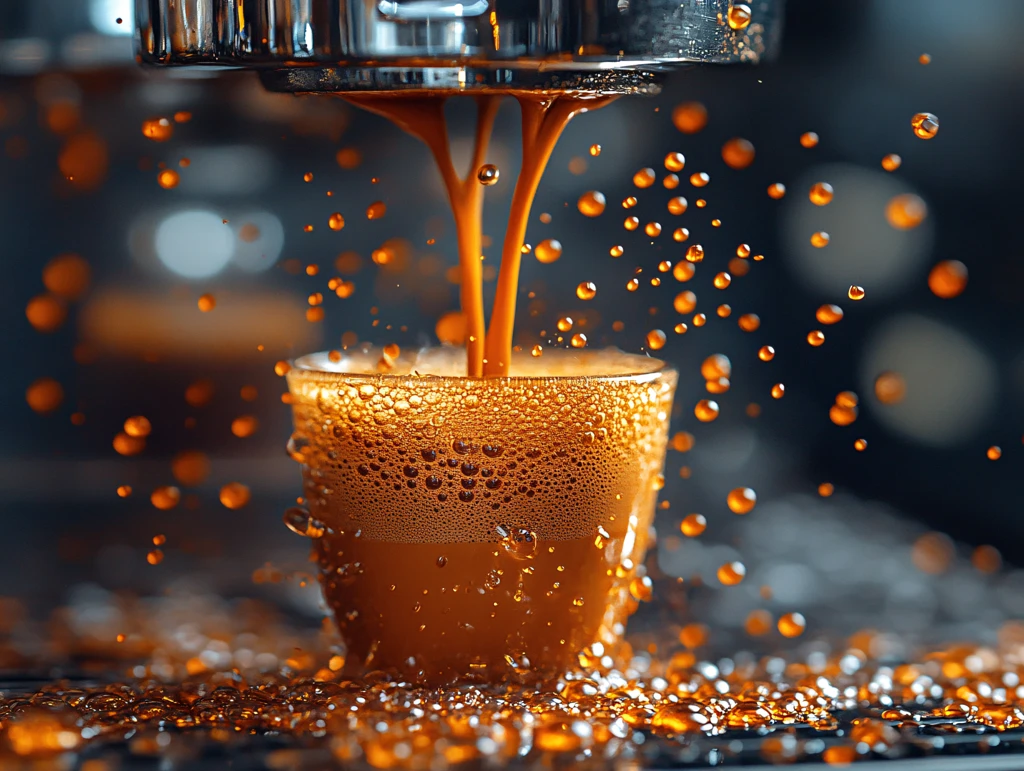 咖啡香气与水滴