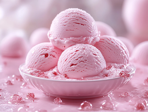 粉色冰激凌