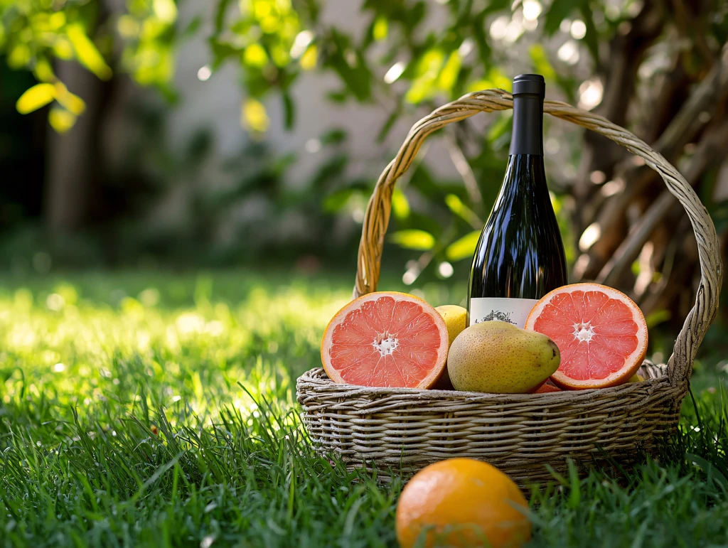 草坪上的红酒素材