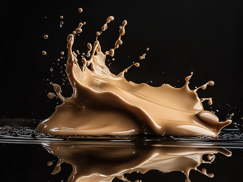 粉底液喷溅效果