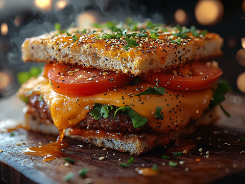 芝士番茄汉堡