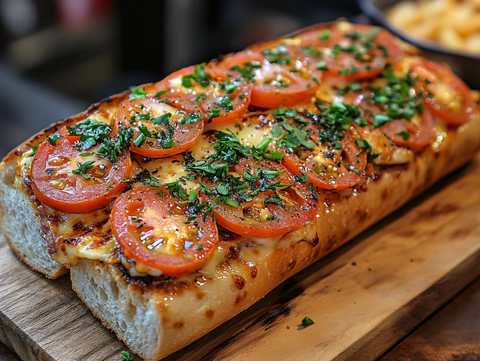 西红柿罗勒意式烤面包