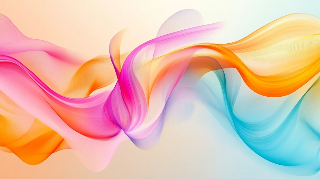 流动曲线色彩背景