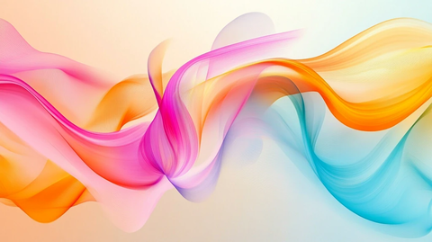 流动曲线色彩背景