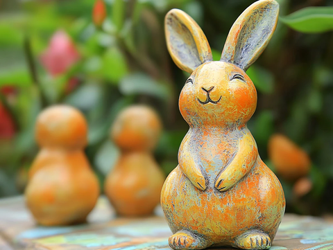 复古兔摆件