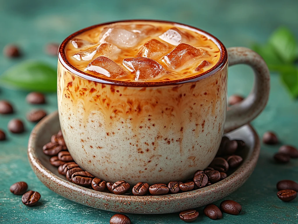 焦糖玛琪剁热咖啡