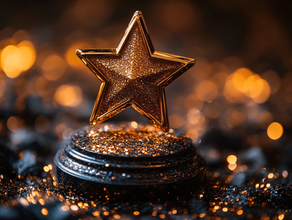 黑金色颁奖背景