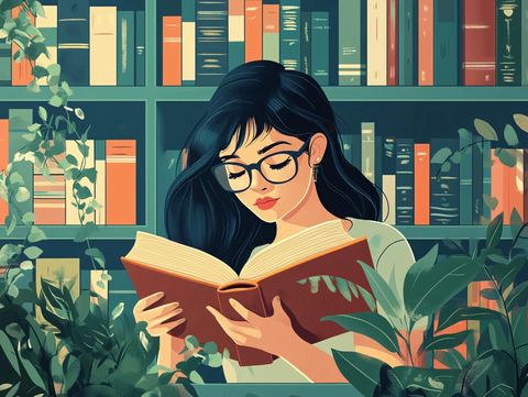 图书馆插画