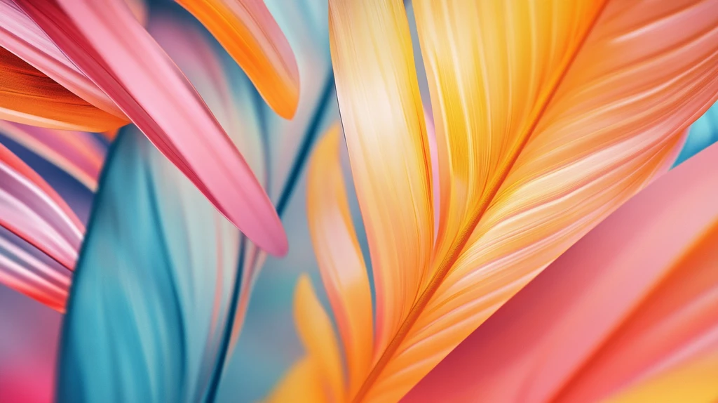 多彩曲线唯美高雅形状