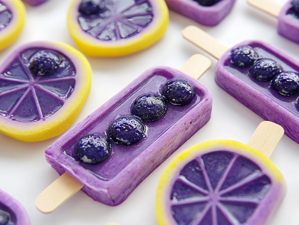 蓝莓果味棒冰