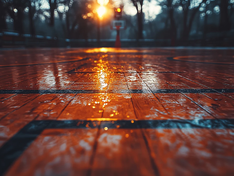 雨后湿漉漉的地面