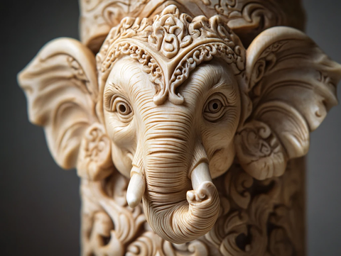 泰式大象木雕