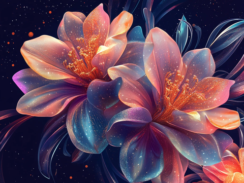 轻奢装饰画花朵