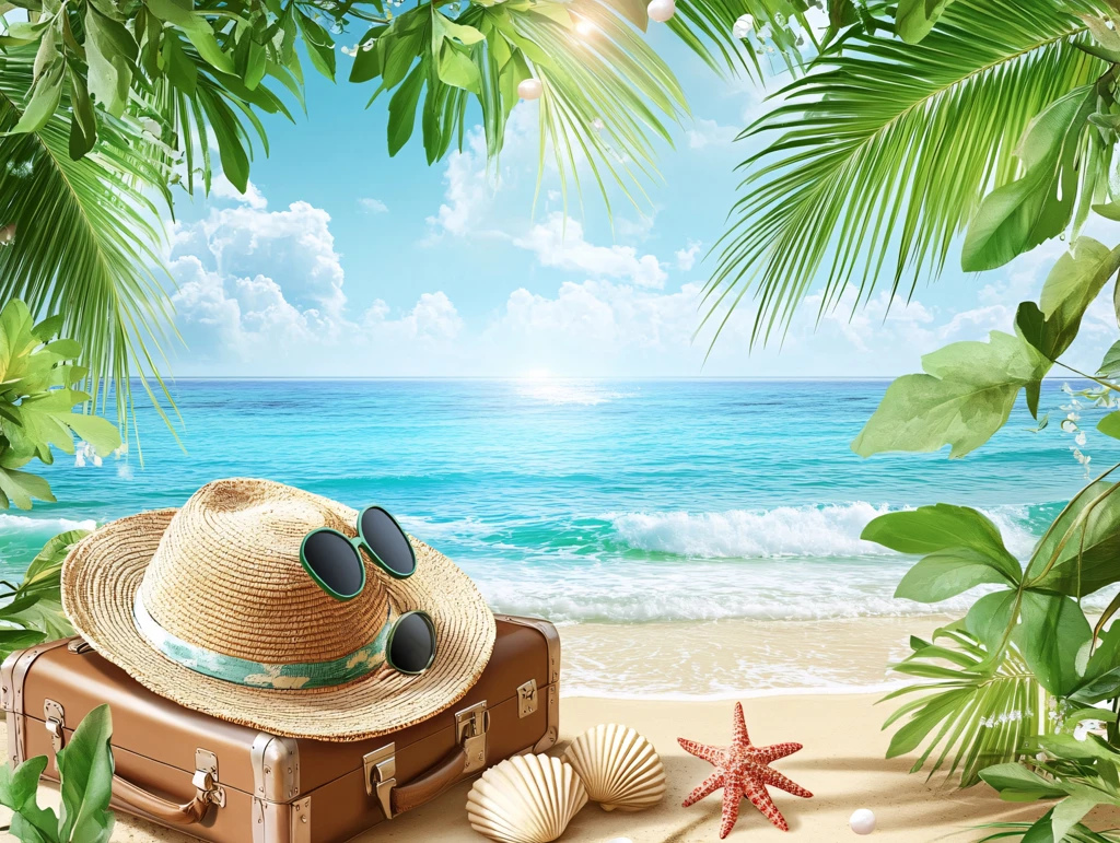 旅游夏日海边游