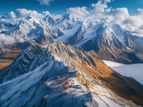 航拍哈希勒根达坂