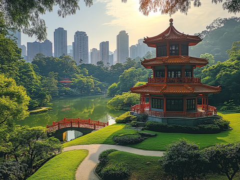 红桥绿地城市景观