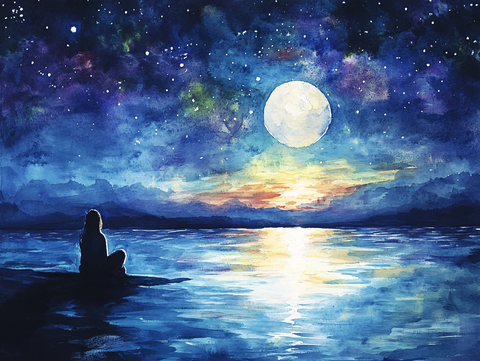 星月河幻想插画